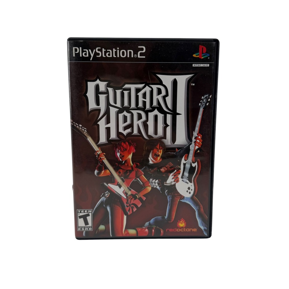 Guitar Hero II 2 PlayStation 2 PS2 Game with‎ Manual RedOctane Activision Tested